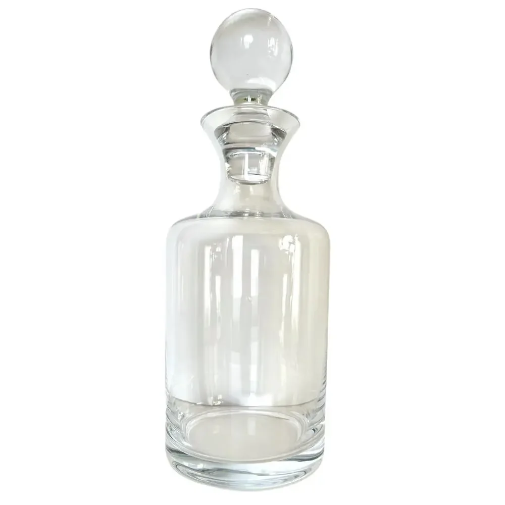 Clear Glass Liquor Decanter with Stopper